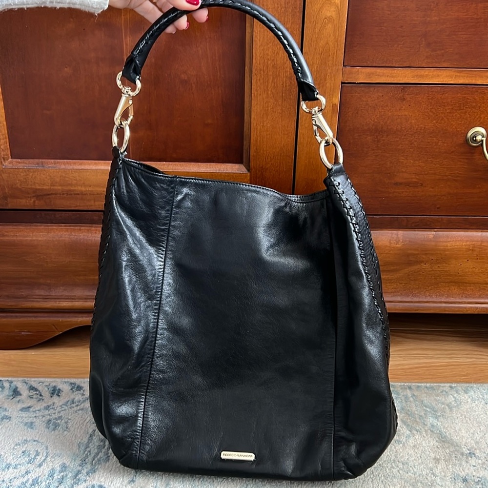 Rebecca Minkoff Black leather hobo bag